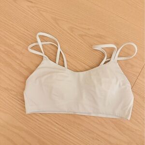 White lulelemon sports bra size 2